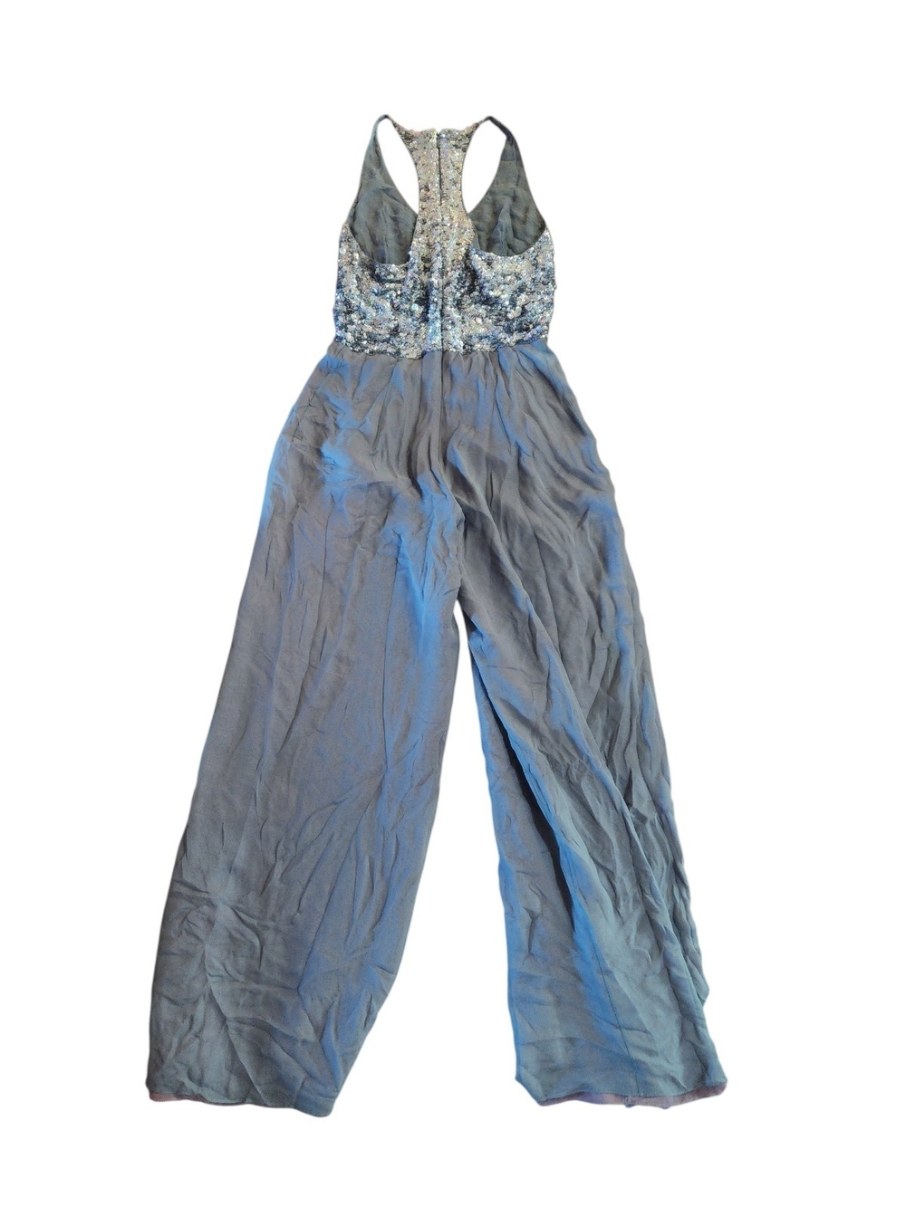 Neil Bieff Vintage Sequined Wide-Leg Jumpsuit, Size Small - Picture 3 of 5